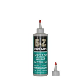 E-Z Bond Professional Grade Medium Thickness Instant Glue, 100 CPS (16 oz)