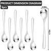 CVNRCLP 6-Piece Stainless Steel Egg Spoons Set - Perfect for