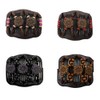LOVEF 4 Pcs Wood Double Combs Magic Hair Clips Women