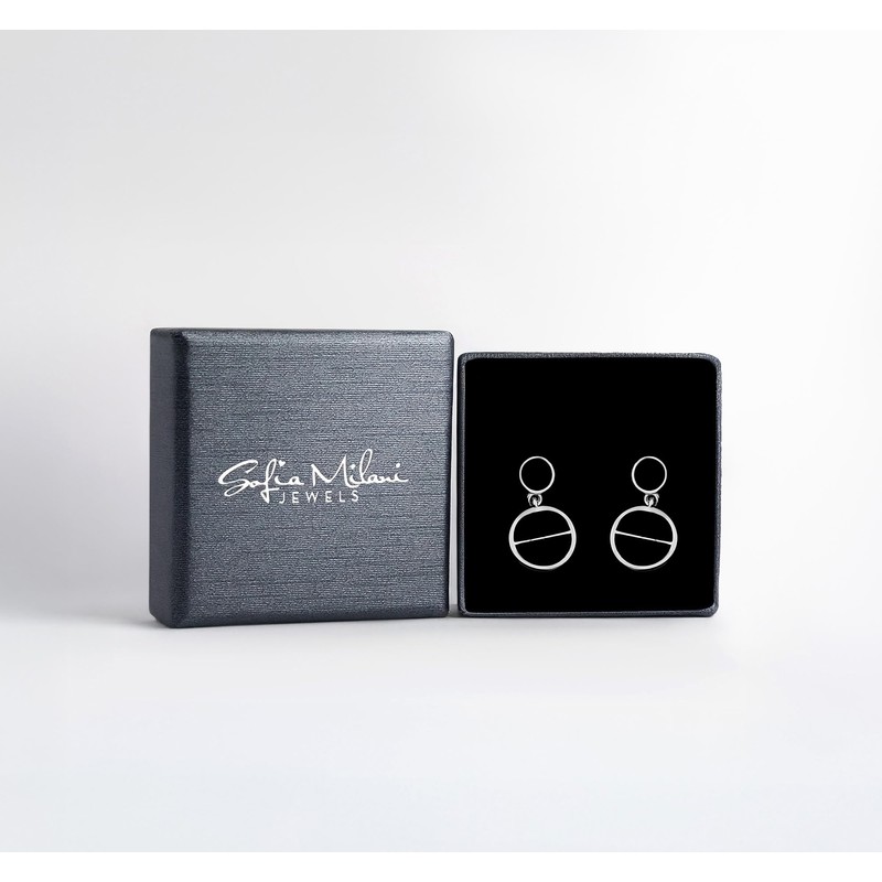 SOFIA MILANI - Women's Earrings 925 Silver - Circle Earrings