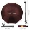 XLINGZA UPF 50+ Beach Umbrella with Adjustable Universal Clamp