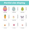 70 PCS Easter Window Cling Stickers, Cute Eggs Clings for
