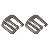 sourcing map 2 x Metal Webbing Strap 0.98 Inches 25