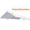 Thanaddo 10 x 20 Ft Carport Replacement Canopy Cover Garage