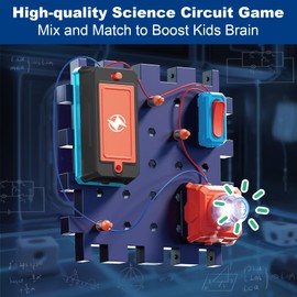 Science Circuit for Kids, Circuits DIY Electronics Exploration Kit, Physics Science Experiments Kit with Light & Music, School Family STEM Kits Educational Toy Gift for Kids 6+