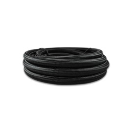 Vibrant -4 AN Black Nylon Braided Flex Hose w/ PTFE liner (10FT long) 18964