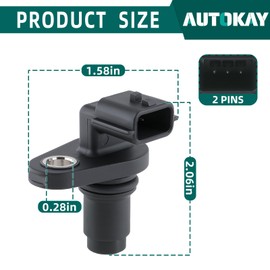 AUTOKAY 2 Camshaft Position Sensor PC775 Fit for Infiniti EX35 FX35 G25 G35 JX35 M35 M35h Q50 Q60 Q70 QX50 QX60 for Nissan 350Z Altima GT-R Juke Maxima Murano Pathfinder Quest Rogue Sentra 2007-2022
