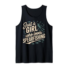 Spearfisher Girl Loves Spearfishing Tank Top