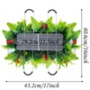 LaLamona Artificial Headstone Flower Saddle, Cemetery Flowers for Grave, Cemetery