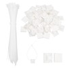 MECCANIXITY 100Set Cable Tie Zip Self Adhesive Mounts Set 6