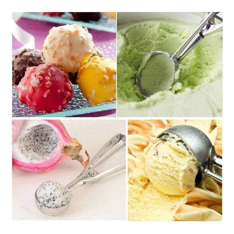 Y Cuchara Pala De Helado Bola Grande Nieve Porcionador &tq