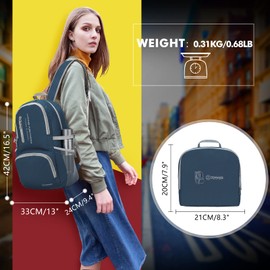 ZOMAKE Foldable Backpacks, Small Waterproof Hiking Daypack, Lightweight Backpack for Men Women Outdoors, blue