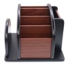 Coideal Wooden Large Spinning Remote Controls Holder Caddy for Table,