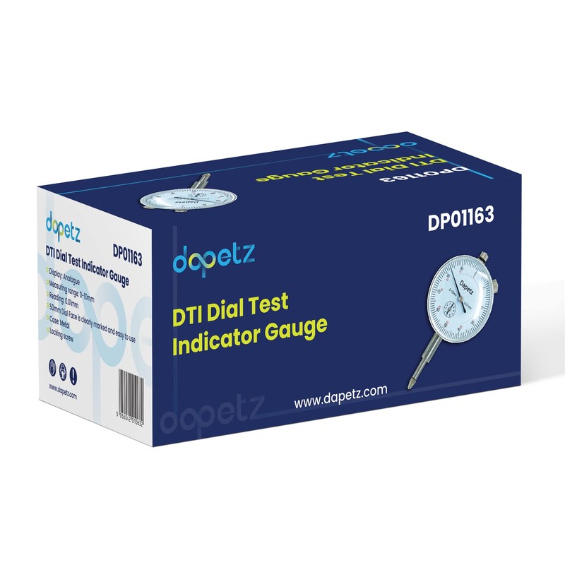 Dapetz ® Dial Test Indicator Gauge 0-10mm, 50mm Accuracy Metric