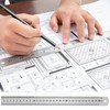 12 Pcs Stainless Steel Double Sided Ruler 10cm 15cm 20cm