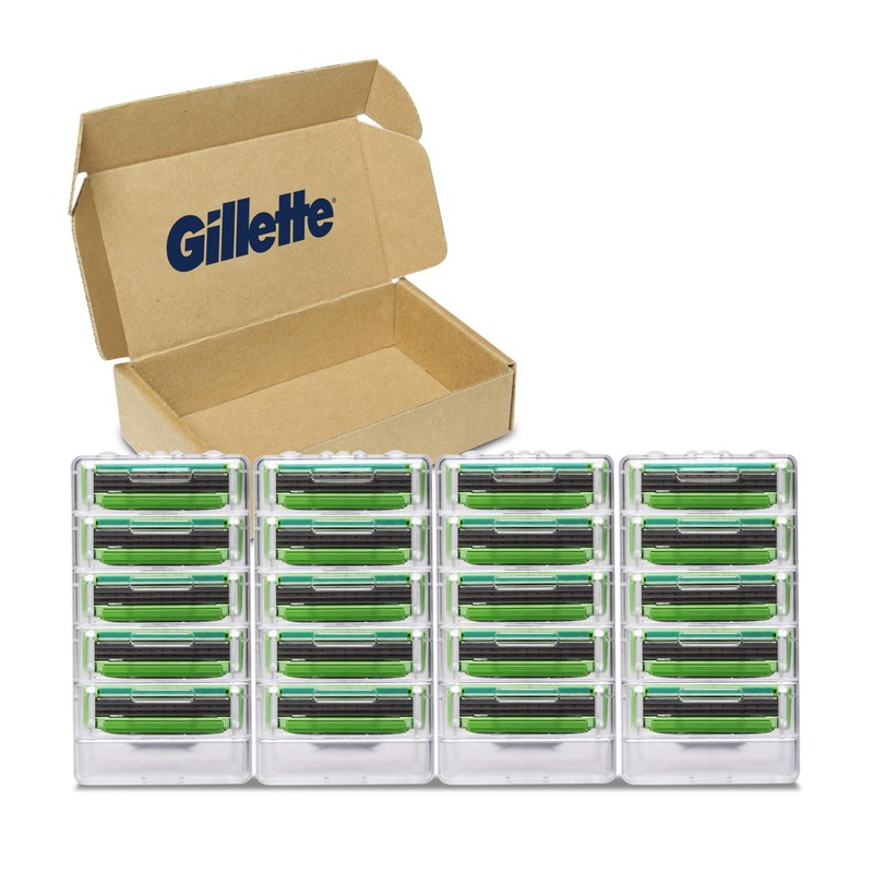 Gillette Mach3 Sensitive Mens Razor Blade Refills, 20 Count, Designed