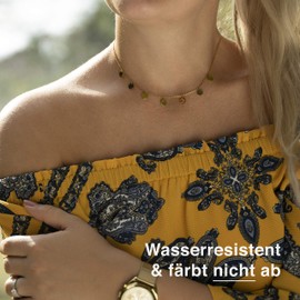 Stainless Steel Plated Necklace for Women - Choker Jewellery for Women with Gift Box, Stainless Steel, rose