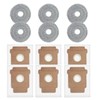 12 Pack Replacement Parts Dust Bags Mop Pads for Roomba