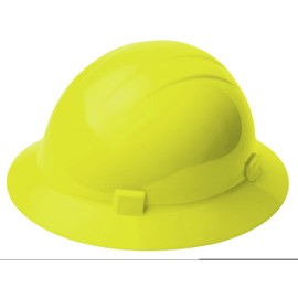 Delta Plus Americana STD Full Brim with 4-Point, Slide Lock Suspension, Hi Viz Yellow, 6.5-8 (WEL19208HY)