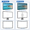GOEDCH 100 Inch Projector Screen: Projector Screen 16:9 HD 4K