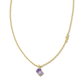 Kendra Scott Maisie 18K Gold Vermeil Pendant Necklace, Amethyst