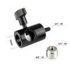 CAMVATE Light Pole Connector with 5/8"-27 Male Screw for Microphone