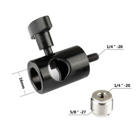 CAMVATE Light Pole Connector with 5/8"-27 Male Screw for Microphone Stand