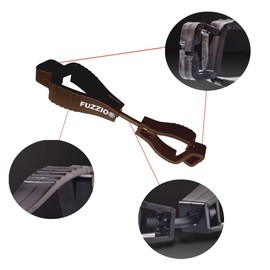 FUZZIO 24 Pairs Jurav PU Coated Work Gloves Gloves Clips XL-10