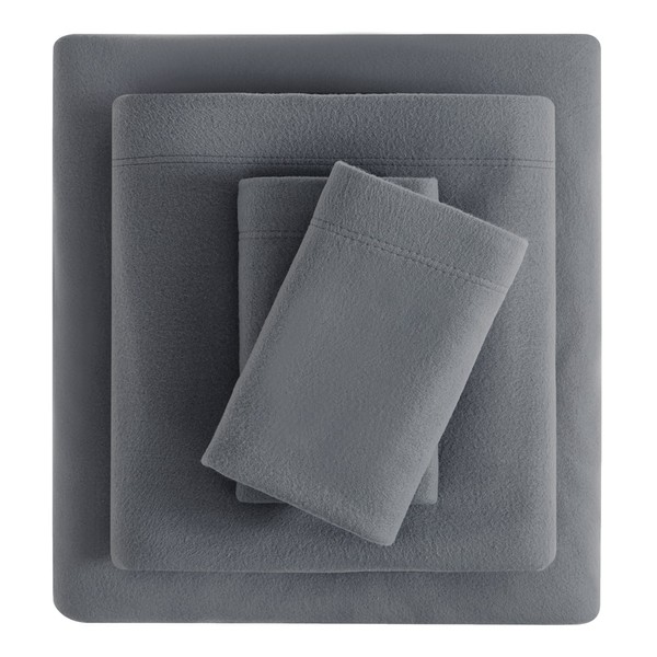 Viviland Plush Micro Fleece King Bed Sheet Set - Soft