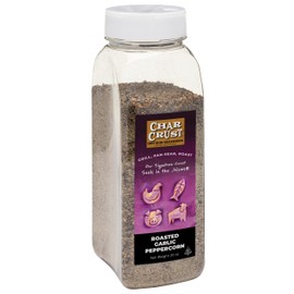 Char Crust Dry-Rub Seasonings Roasted Garlic Peppercorn | All-in-one seasonings | Perfect for Steak, Burgers, Chicken, Salmon | Signature Crust that Seals in the Juices, 20 oz