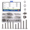 Glarks 152Pcs 1/4"-20 Phillips Pan Head Screws & 1/4" Outer