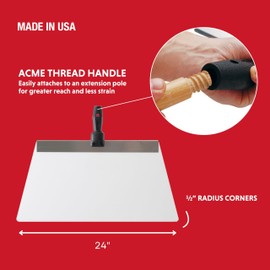 Advance Equipment 24-Inch K24 Knock Down Knife | Professional Drywall and Texture Finishing Tool