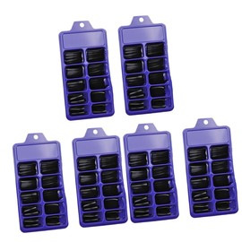 FOMIYES 3sets Full Cover Fake Nails Ballerina Press Nails Long Coffin Shape Art Manicure Set 200pcs*3