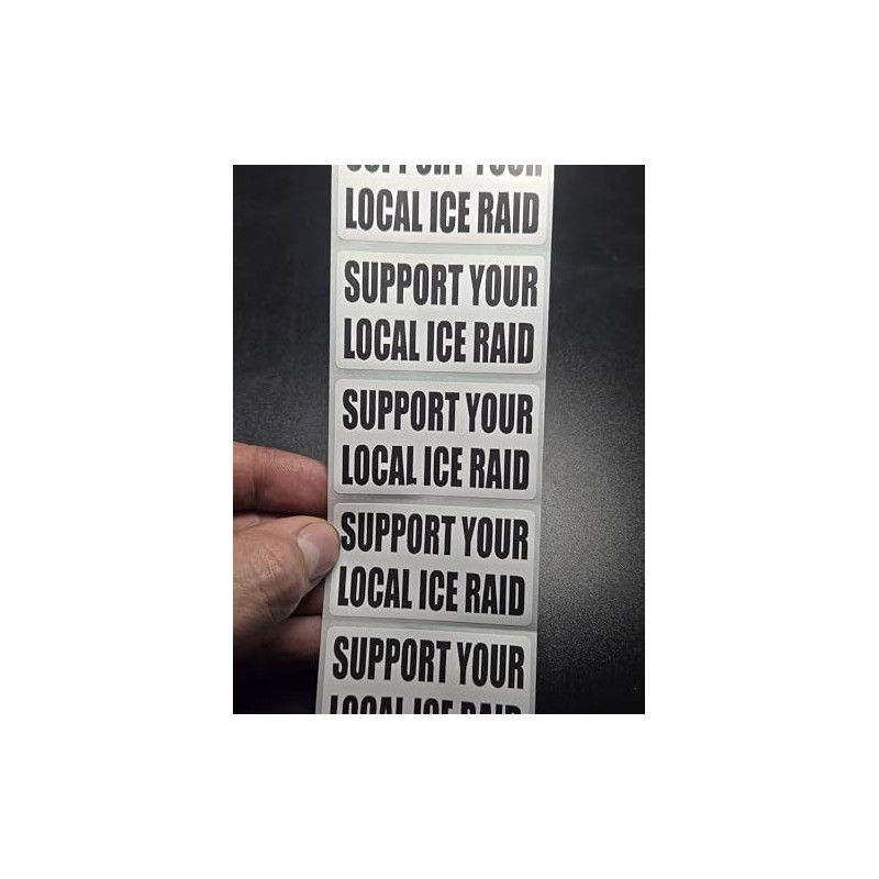 50PCS Support Your Local ICE RAID Stickers Decals Labels Bulk