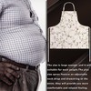 LOLOMLO Oversize Canvas Cotton Apron, Extra Large Aprons with 2