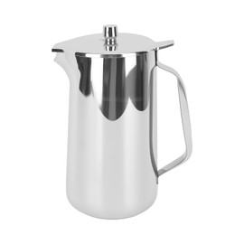 Stainless Steel Water Pitcher, 2 Liter Modern Water Kettle with Lid, Ergonomic Handle, Practical Pour Spout, Cold Beverage Jug, for Water Tea Coffee