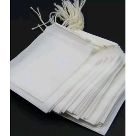 Funkymall 100pc 3.5" x 5" Empty Drawstring Filter Paper Tea Garni Potpourri Bags