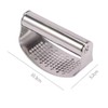 Heavy Duty Garlic Press Rocker, Garlic Crusher, Easy-Squeeze, Stainless Steel
