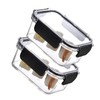 2PCS Food Storage Container Food Grade Clear Refrigerator Organizer Box