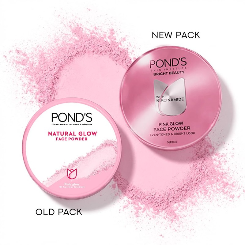 POND's Natural Glow Face Matte Powder, Pink Glow, 30g, For