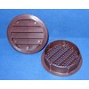 Maurice Franklin 2.5" Round Plastic Vent - Brown - Package