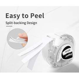 Clear Label Tape Replacement for Dymo Label Maker Refills - P12 Plastic Label Tape 1/2 Inch x13Feet Compatible With LetraTag Dymo LT-100H, LT-100H Plus, LT-100T, Phomemo P12, RRO, LT12