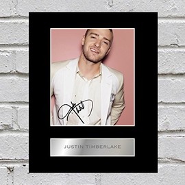 Justin Timberlake Signed Mounted Photo Display