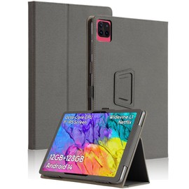 [DAILLF] for Callsky Ctab11/Xgody Q16 /SKYEGG K15 11 inch Tablet Protective Case，PU Leather, Foldable Bracket ，with Handheld Band, Multiple Angles, Portable, Shock Resistance