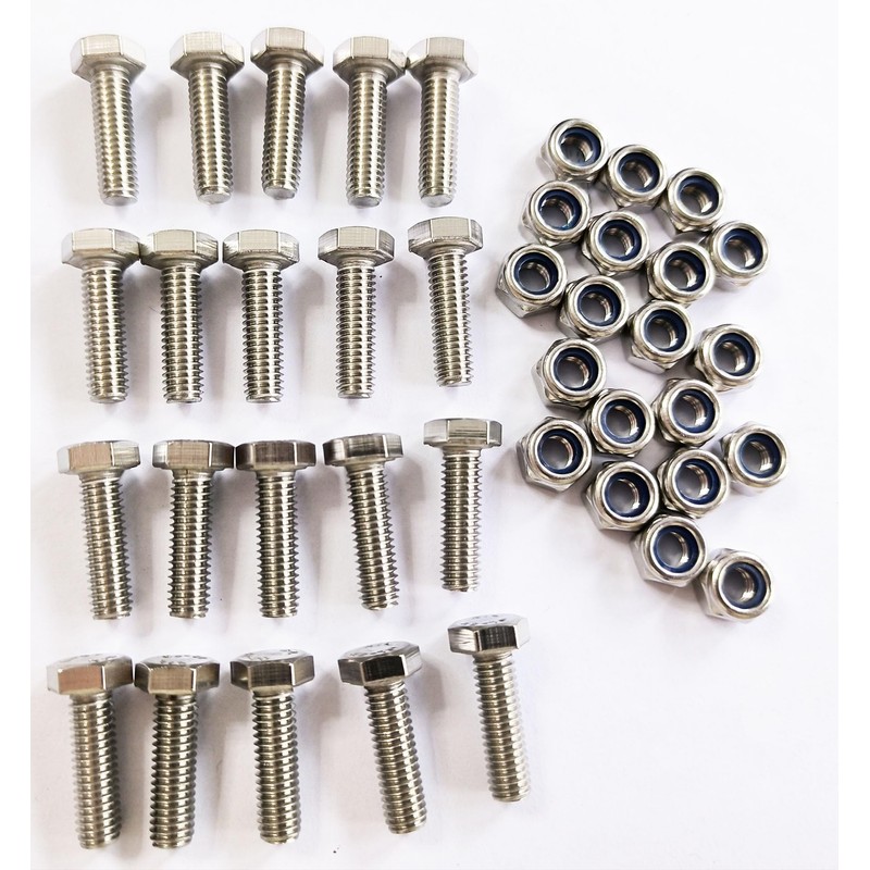 MEEIHUI (20 Sets) Auger Shear Pins Bolts and Nuts Steel