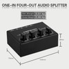LYNEPAUAIO 1-in-4-out Stereo Audio Amplifier Amp Signal Distributor 1 Channel