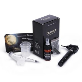 Dermdot SMP Pigment & Needle Kit – Scalp Micropigmentation Ink, Superior Retention, 15ml for 50+ Treatments, Includes 20 Sterile Needles, Mixer, Syringes & More, BlueBegone