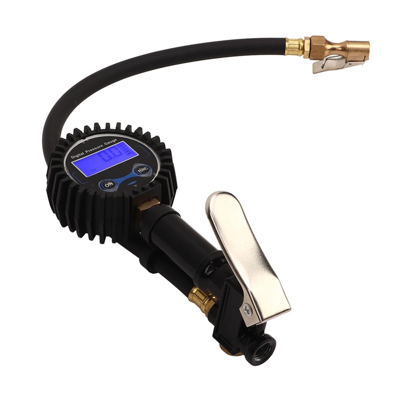 Digital Tire Inflator Tire Pressure Gauge with Digital Display 1/4