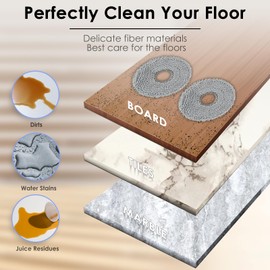 (10 Pack) Mop Pads for Roborock QV 35A, QV 35S, Q Revo, Qrevo MaxV, Qrevo Pro, Qrevo S, Qrevo Master, Qrevo Slim, QRevo Curv/ S5X/ 5A1/ 5XC, Saros 10R, Qrevo Edge/ S5A, Saros Z70, Mop Pad Accessories