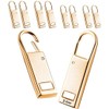 Zipper Pulls Replacement 8 Pcs Metal Easy to Install Luggage